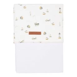 Little Dutch Cot Sheet Sailors Bay White