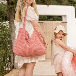 Little Dutch Mom Bag Pink -Little Dutch Sale Shop 0018281 little dutch mom bag pink jacquard terry 5