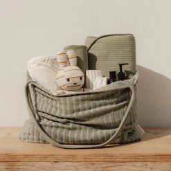 Little Dutch Mom Bag Dark Green -Little Dutch Sale Shop 0022739 little dutch mom bag dark green jacquard terry 2