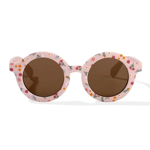 Little Dutch Child Sunglasses Round Shape Little Pink Flowers 5 Little Dutch Child Sunglasses Round Shape Little Pink Flowers - Image 3