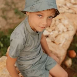 Little Dutch Swim T-shirt Short Sleeves Turtle Island Olive -Little Dutch Sale Shop 0023430 zwem t shirt korte mouw turtle island olive 74 80