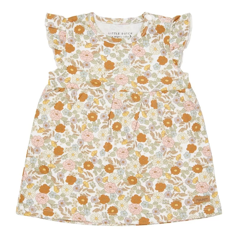 Little Dutch Dress Sleeveless With Ruffles Vintage Little Flowers 3 Little Dutch Dress Sleeveless With Ruffles Vintage Little Flowers