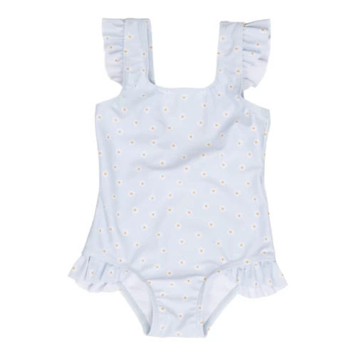 Little Dutch Bathsuit Ruffles Daisies Blue 3 Little Dutch Bathsuit Ruffles Daisies Blue