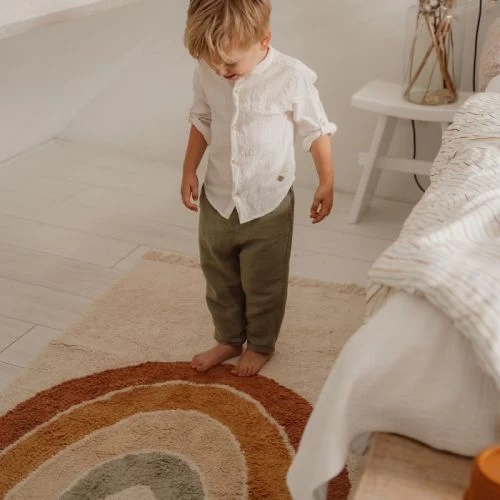 Little Dutch Rug Rainbow Shape Vintage - 80 X 130 Cm 4 Little Dutch Rug Rainbow Shape Vintage - 80 X 130 Cm - Image 2