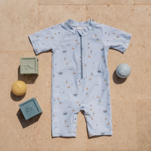 Little Dutch Swimsuit Sailors Bay Blue 5 Little Dutch Swimsuit Sailors Bay Blue - Image 3