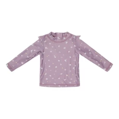 Little Dutch Swim T-shirt Long Sleeves Ruffles Mauve