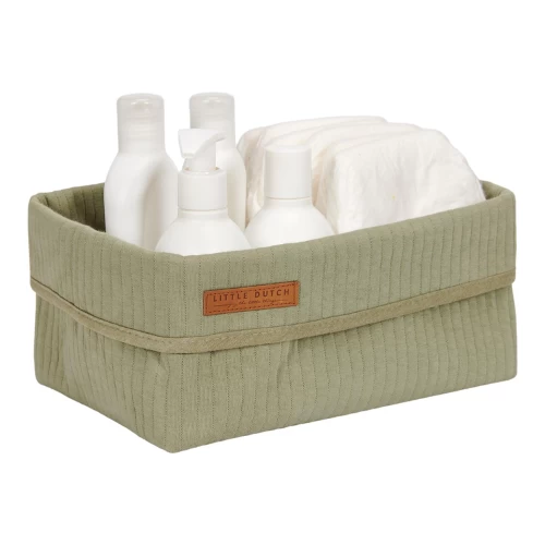 Little Dutch Storage Basket Large Pure Olive 4 Little Dutch Storage Basket Large Pure Olive - Image 2