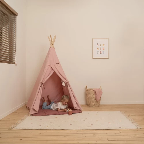 Little Dutch Teepee Tent Pink 4 Little Dutch Teepee Tent Pink - Image 2