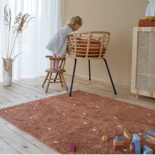 Little Dutch Rug Dot - Pure Rust - 170x120cm 4 Little Dutch Rug Dot - Pure Rust - 170x120cm - Image 2
