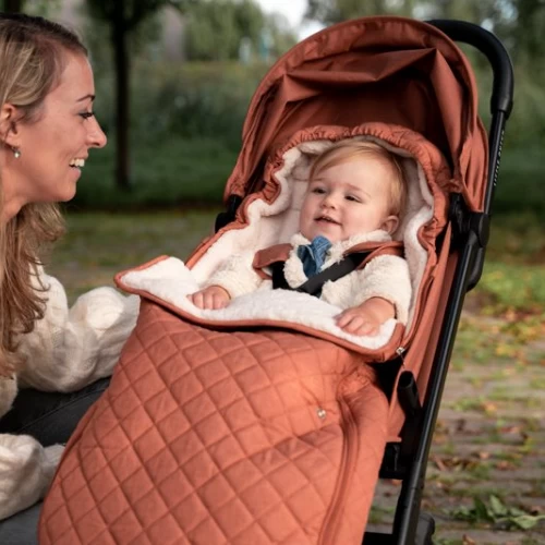 Little Dutch Footmuff Stroller - Rust 5 Little Dutch Footmuff Stroller - Rust - Image 3