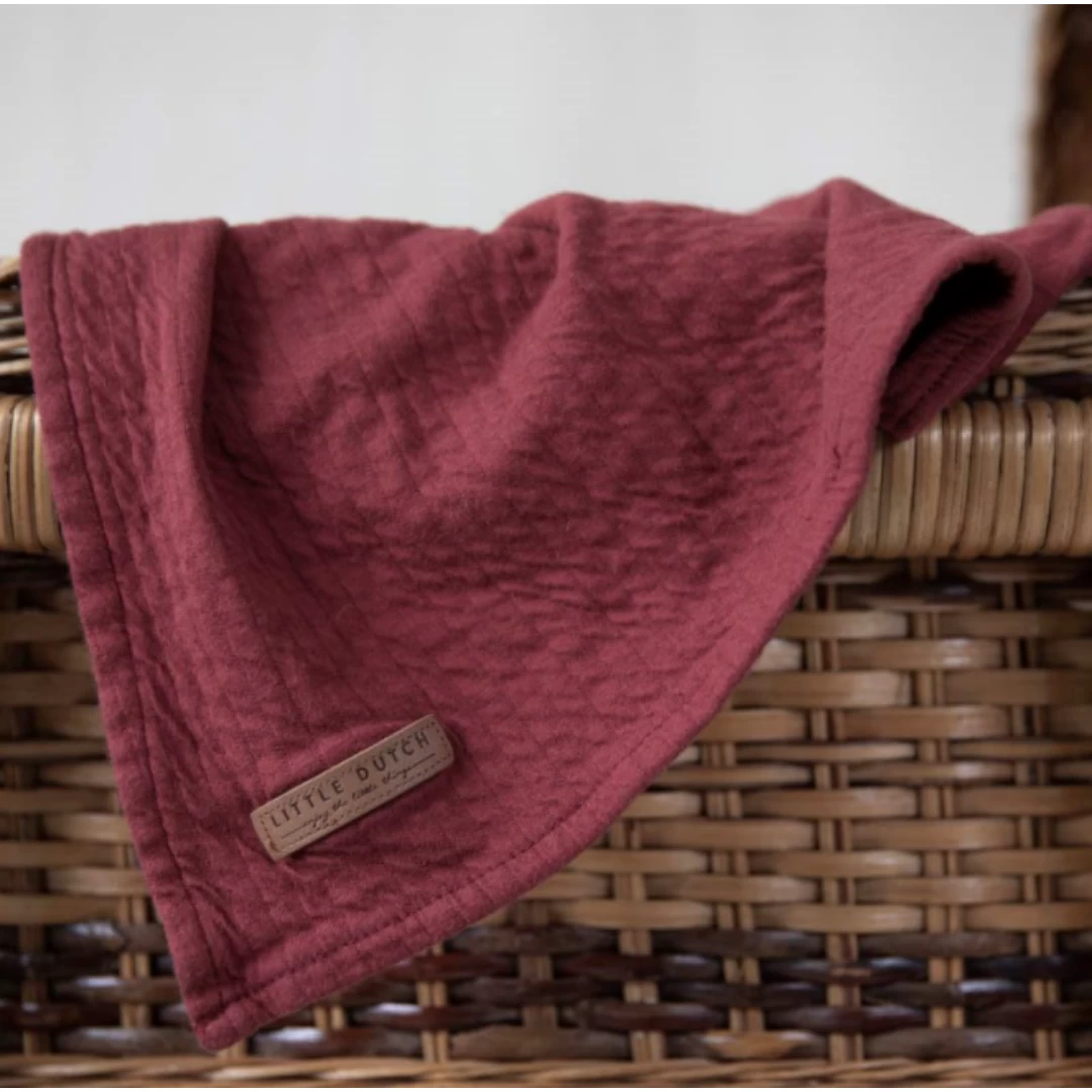 Little Dutch Muslin Cloths 70 X 70 - Indian Red/Ochre (set Of Two) 4 Little Dutch Muslin Cloths 70 X 70 - Indian Red/Ochre (set Of Two) - Image 2