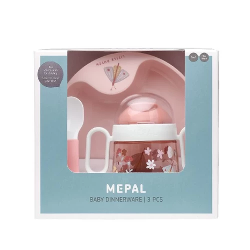 Little Dutch Baby Dinnerware 3-piece Set Flowers & Butterfly 4 Little Dutch Baby Dinnerware 3-piece Set Flowers & Butterfly - Image 2