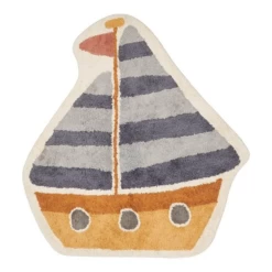 Little Dutch Rug Boat Blue - 105x120 Cm