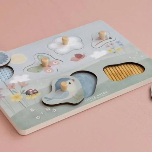 Little Dutch Tactile Puzzle Flowers & Butterflies 5 Little Dutch Tactile Puzzle Flowers & Butterflies - Image 3