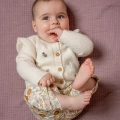 Little Dutch Knitted Cardigan With Embroideries Soft White -Little Dutch Sale Shop 3 cb4f1291 450b 499d 8d42 0d1761717354