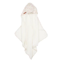 Little Dutch Hooded Towel Flowers & Butterflies 75x75