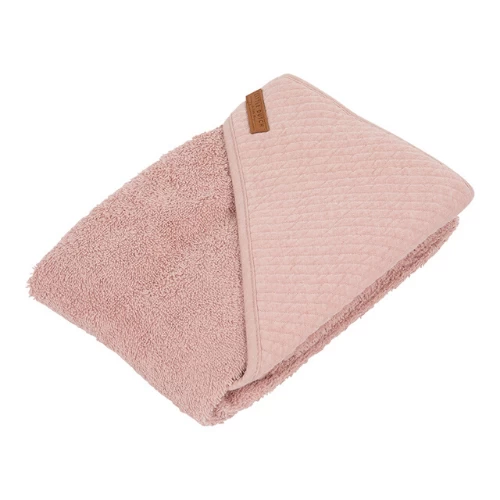 Little Dutch Hooded Towel - Pure Pink 4 Little Dutch Hooded Towel - Pure Pink - Image 2