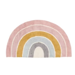Little Dutch Rug Rainbow Shape - Pink 80x130cm
