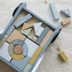 Little Dutch Wooden Baby Walker With Blocks - Ocean Blue -Little Dutch Sale Shop 79 2479a21a d4b4 4d3c baee ceec642feeb2