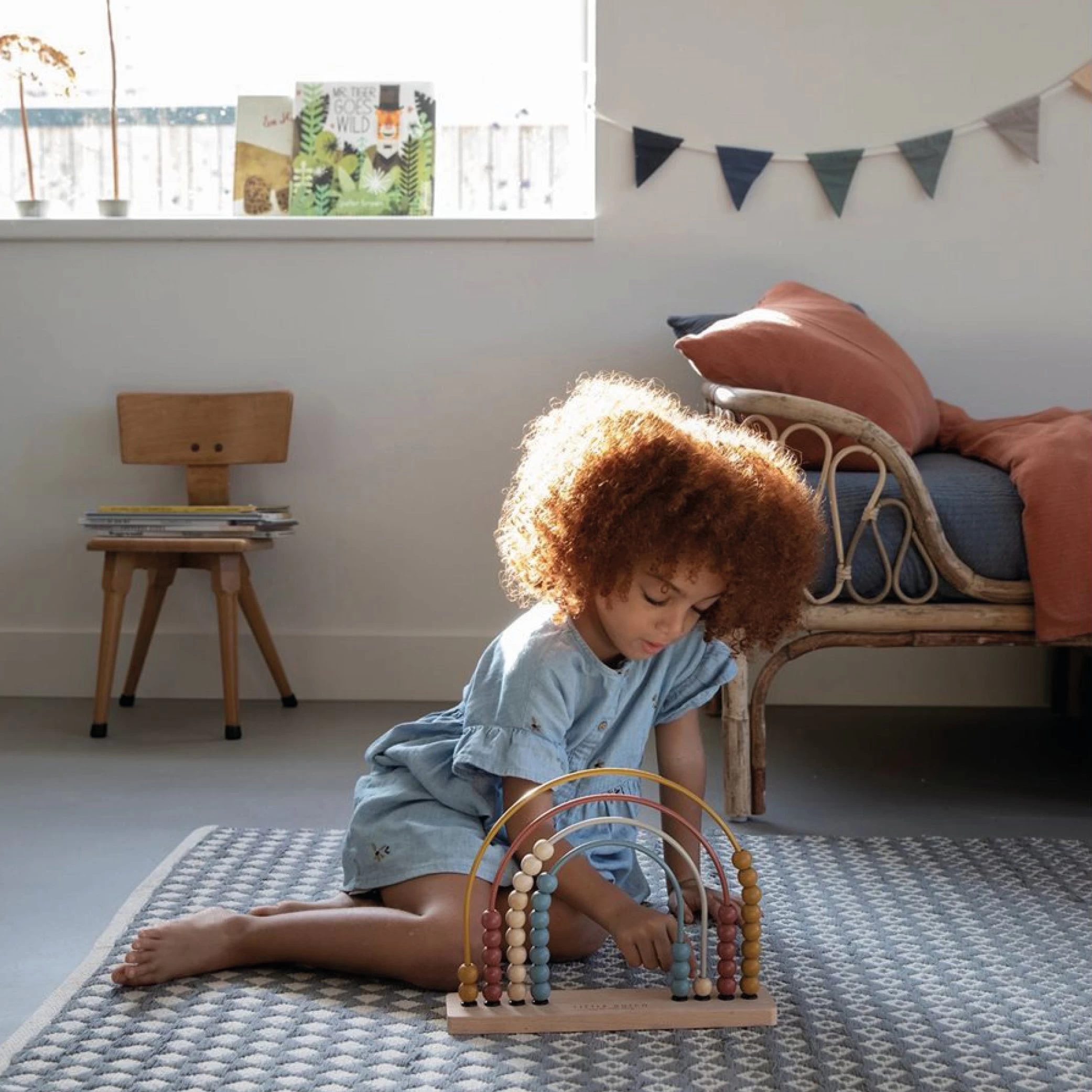 Little Dutch Rainbow Abacus Pure & Nature - LD 4 Little Dutch Rainbow Abacus Pure & Nature - LD - Image 2