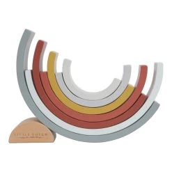Little Dutch Rainbow Stacker Pure & Nature - LD -Little Dutch Sale Shop RainbowstackerPure Nature3