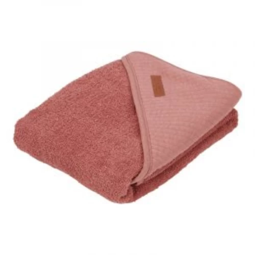Little Dutch Hooded Towel Pure Pink Blush 4 Little Dutch Hooded Towel Pure Pink Blush - Image 2