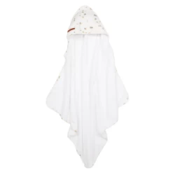 Little Dutch Hooded Towel Sailors Bay White 75x75
