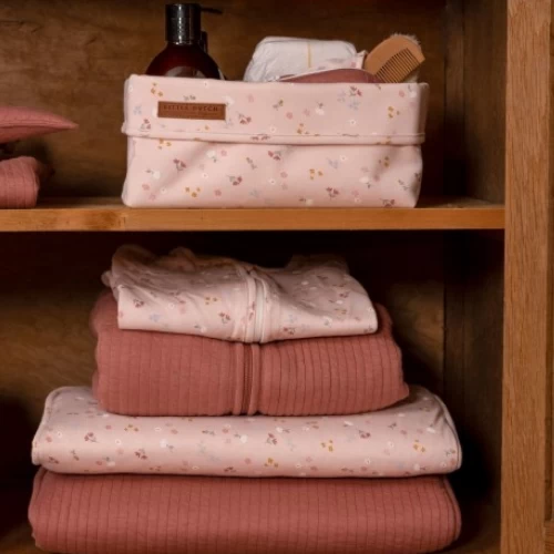 Little Dutch Storage Basket Large Little Pink Flowers 4 Little Dutch Storage Basket Large Little Pink Flowers - Image 2