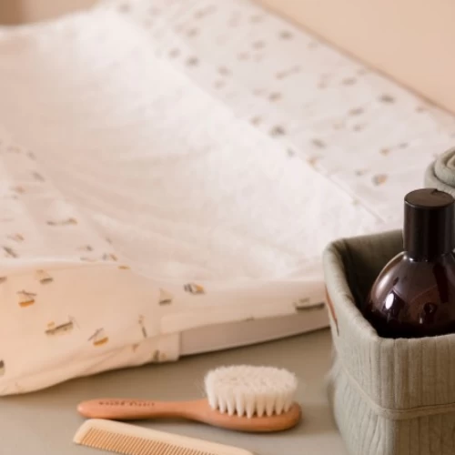 Little Dutch Changing Mat Cover Sailors Bay White 4 Little Dutch Changing Mat Cover Sailors Bay White - Image 2