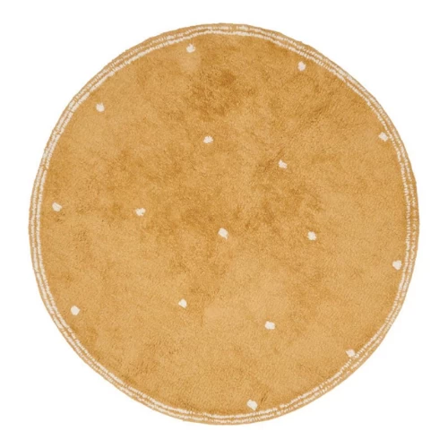 Little Dutch Rug Pure Ochre Dot - Diameter 110 Cm 3 Little Dutch Rug Pure Ochre Dot - Diameter 110 Cm
