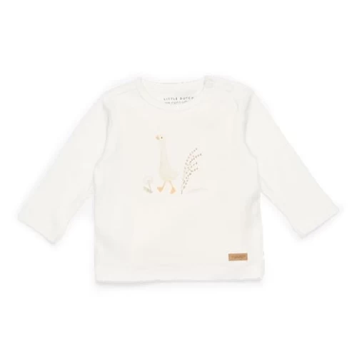 Little Dutch T-shirt Long Sleeves Little Goose Walking White 3 Little Dutch T-shirt Long Sleeves Little Goose Walking White