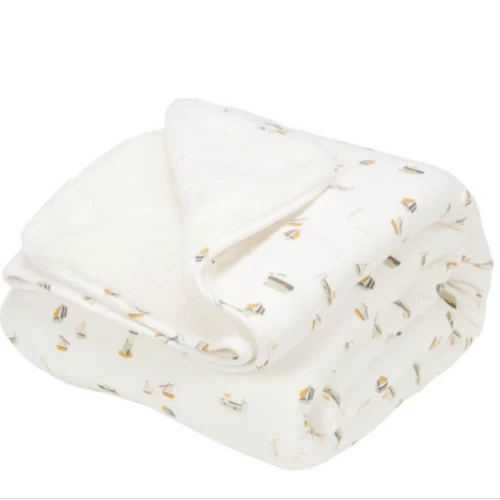 Little Dutch Cot Blanket Sailors Bay White 3 Little Dutch Cot Blanket Sailors Bay White