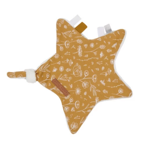 Little Dutch Cuddle Cloth Star - Wild Flowers Ochre 3 Little Dutch Cuddle Cloth Star - Wild Flowers Ochre