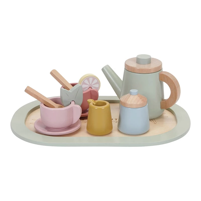 Little Dutch LD Wooden Tea Set Multi Colour 3 Little Dutch LD Wooden Tea Set Multi Colour