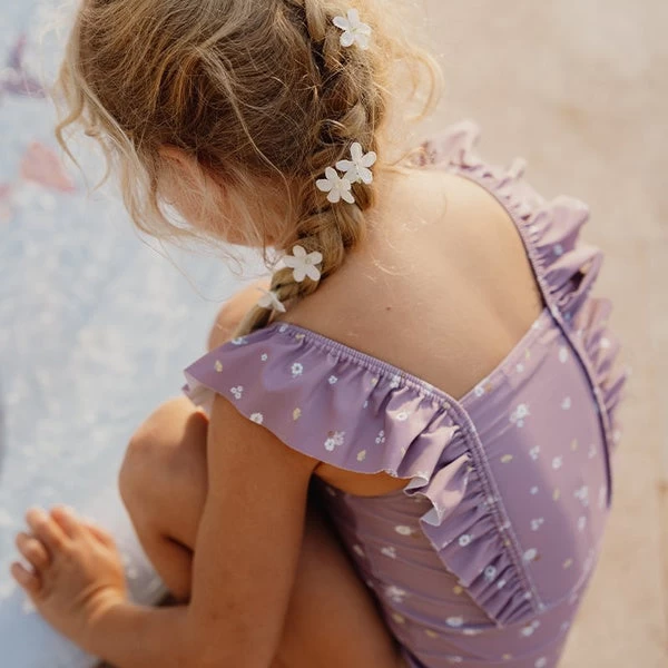 Little Dutch Bathsuit Volants Mauve Blossom 4 Little Dutch Bathsuit Volants Mauve Blossom - Image 2