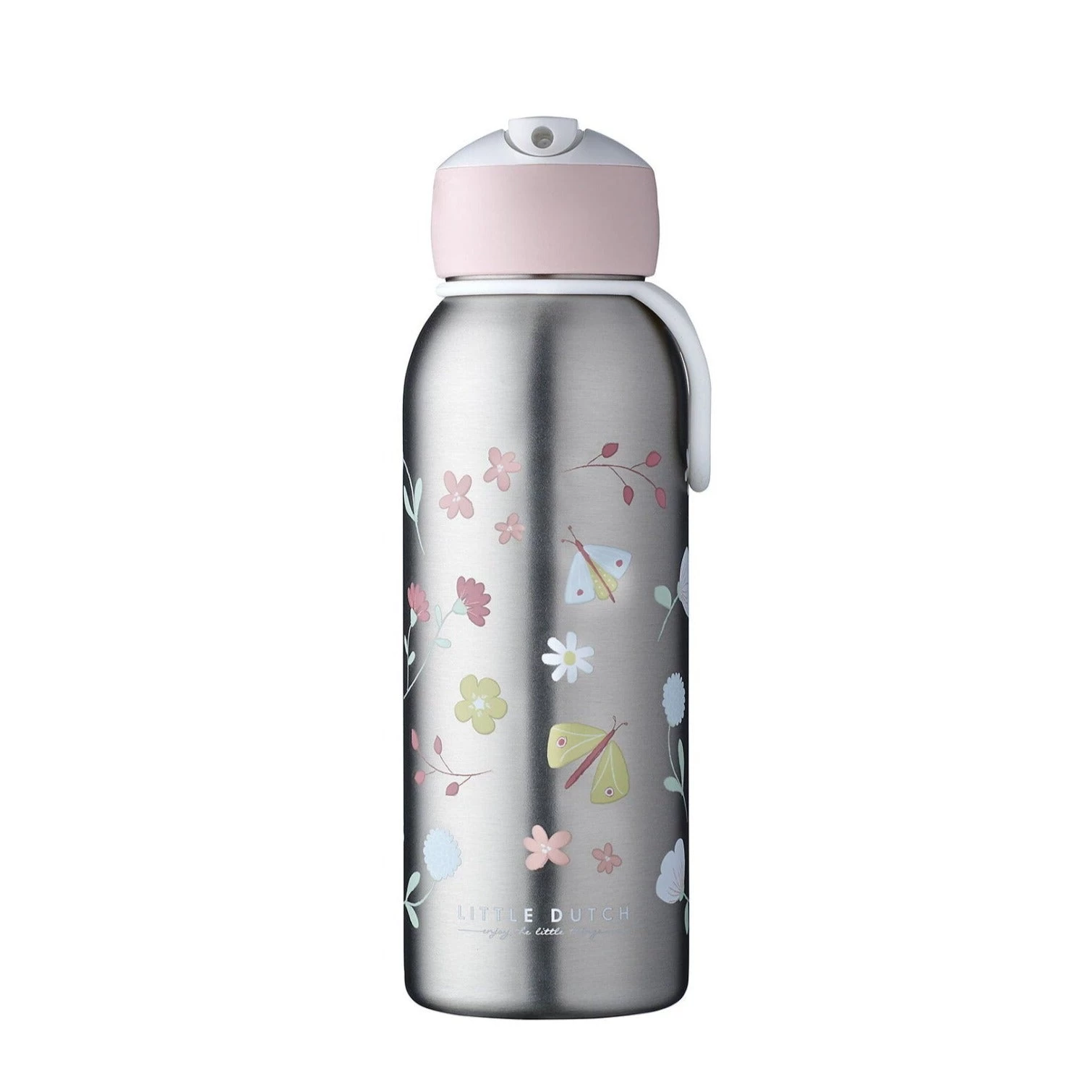 Little Dutch Insulated Bottle Flip-up Campus 350 Ml - Flowers & Butterflies 3 Little Dutch Insulated Bottle Flip-up Campus 350 Ml - Flowers & Butterflies